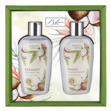 BOHEMIA GIFTS SADA S KOKOSOVYM OLEJOM /SAMPON+GEL 250ML/