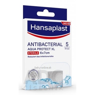 Hansaplast MED ANTIBACTERIAL AQUA PROTECT XL