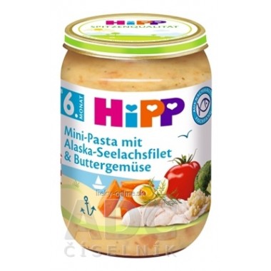 HiPP Príkrm Mini cestoviny s Al.treskou v zelenine