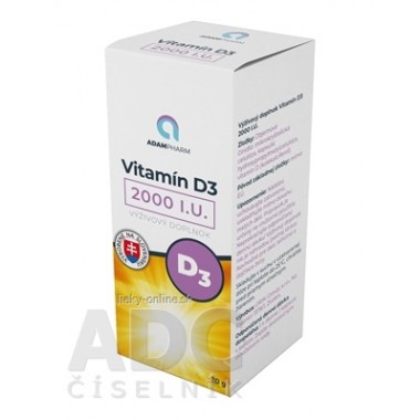 ADAMPharm Vitamín D3 2000 I.U.