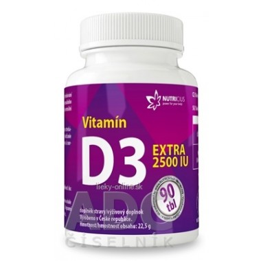 NUTRICIUS Vitamín D3 EXTRA 2500 IU