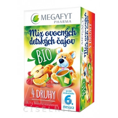 MEGAFYT Mix BIO ovocných detských čajov