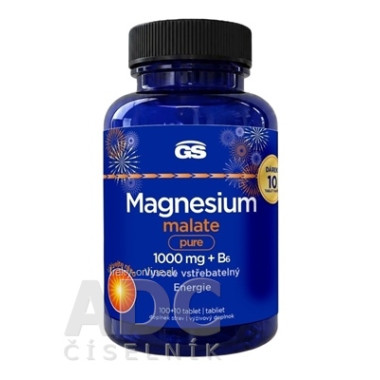 GS Magnesium malate pure 1000 mg + B6 Darček
