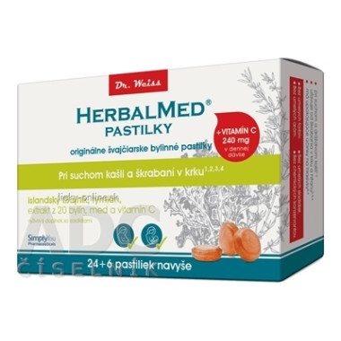 HERBALMED PASTILKY pre odkašliavanie - Dr.Weiss