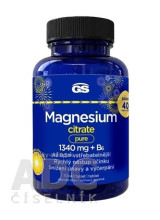 GS Magnesium citrate pure 1340 mg + B6 Darček GS Magnesium citrate pure 1340 mg + B6 Darček