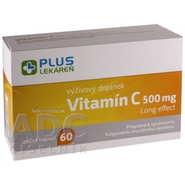 PLUS LEKÁREŇ Vitamín C 500 mg Long effect