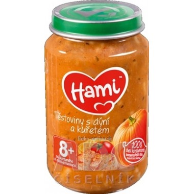 Hami príkrm Cestoviny s tekvicou a kuraťom