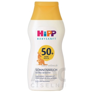 HiPP BABYSANFT Mlieko proti slnku SPF50+