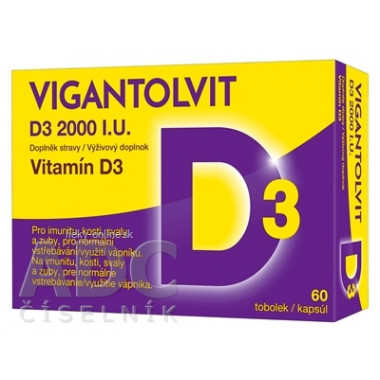 VIGANTOLVIT Vitamín D3 2000 IU