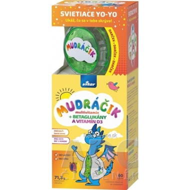 VITAR MUDRÁČIK multivitamín + BETAGLUKÁNY