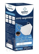 BIOMIC Respirátor FFP2, 3-panelový