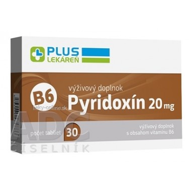 PLUS LEKÁREŇ Pyridoxín 20 mg (vitamín B6)