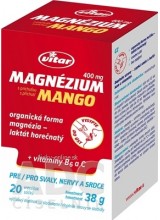 VITAR Magnézium 400 mg + vitamíny B6 a C