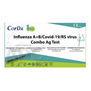 CorDx Influenza A+B/Covid-19/RS virus Combo TEST