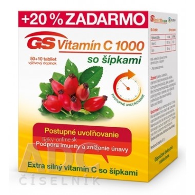 GS Vitamín C 1000 so šípkami