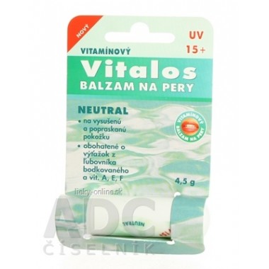 VITALOS Balzam na pery neutral SPF 15