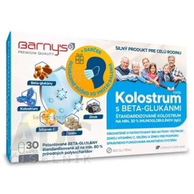 Barny's KOLOSTRUM s beta-glukánmi forte + darček