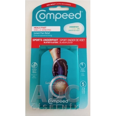 Compeed NÁPLASŤ ŠPORT na pľuzgiere na chodidlách