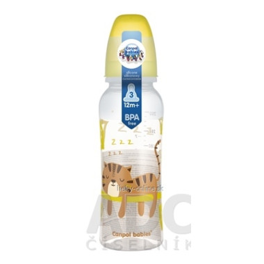Canpol Babies Fľaša tvarovaná 250 ml