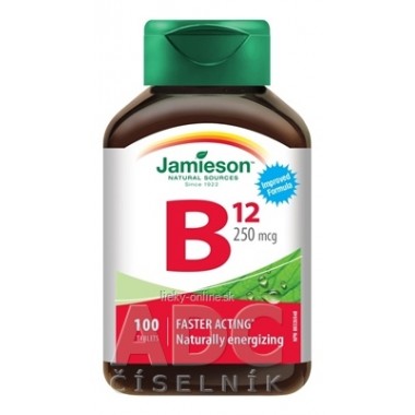 JAMIESON VITAMÍN B12 METYLKOBALAMÍN 250 µg