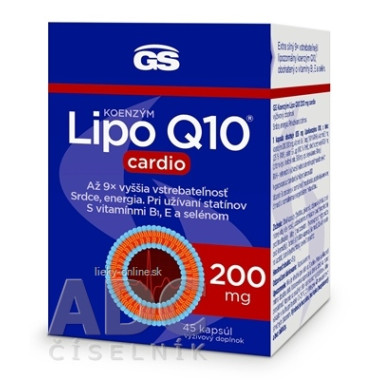 GS Koenzým Lipo Q10 200 mg cardio