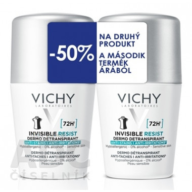 VICHY INVISIBLE RESIST DETRANSPIRANT 72H DUO