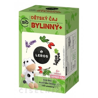 LEROS BIO DETSKÝ ČAJ BYLINNÝ+
