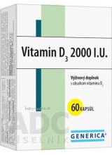 GENERICA Vitamin D3 2000 I.U.