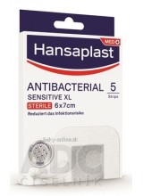 Hansaplast MED ANTIBACTERIAL SENSITIVE XL