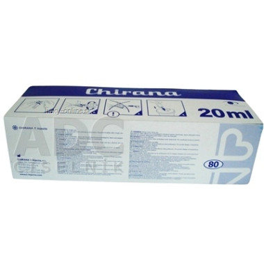 Chirana LUER Striekačka injekčná 20ml