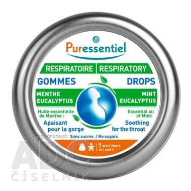 PURESSENTIEL Gumové pastilky na upokojenie hrdla